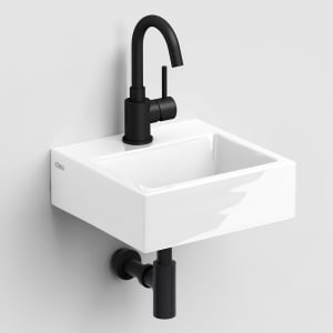 Clou Flush Handwaschbecken mit 1 Hahnloch 28 cm