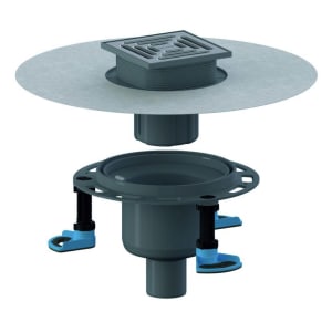 Dallmer Bodenablauf DallDrain Pure senkrecht, DN 50/DN 100, 12 x 12 cm