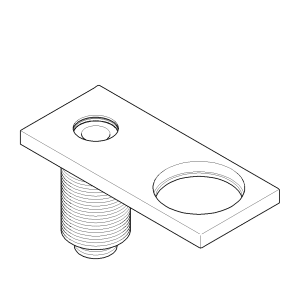 Dornbracht Ersatz-Abdeckung 12,6 x 7,1 x 5,5 cm