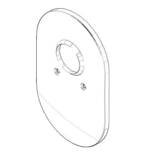 Dornbracht Abdeckung ohne Mengenregulierung 15,1 x 24,1 cm