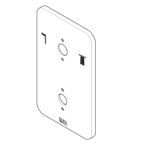 Dornbracht Lissé Ersatz-Rosette für Thermostat mit Symbolen 2-Wege