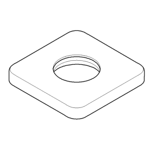 Dornbracht Ersatz-Rosette 6,3 x 6,3 cm