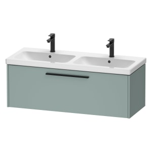 Duravit D-Code Waschtischunterbau 118,4 cm, 1 Auszug, Griff diamantschwarz