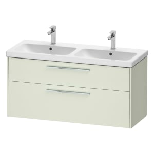 Duravit D-Code Waschtischunterbau 118,4 cm, 2 Auszüge, Griff chrom