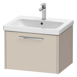 Duravit D-Code Waschtischunterbau 58,4 cm, 1 Auszug, Griff chrom