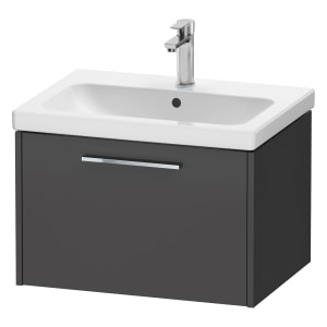 Duravit D-Code Waschtischunterbau 63,4 cm, 1 Auszug, Griff chrom