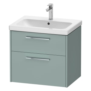 Duravit D-Code Waschtischunterbau 63,4 cm, 2 Auszüge, Griff chrom