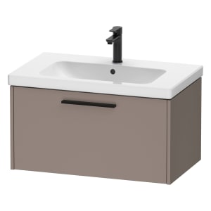 Duravit D-Code Waschtischunterbau 78,4 cm, 1 Auszug, Griff diamantschwarz