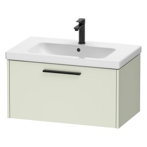 Duravit D-Code Waschtischunterbau 78,4 cm, 1 Auszug, Griff diamantschwarz