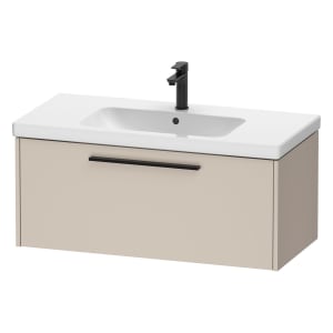 Duravit D-Code Waschtischunterbau 98,4 cm, 1 Auszug, Griff diamantschwarz