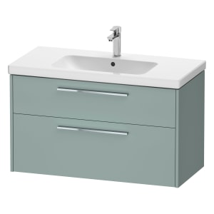 Duravit D-Code Waschtischunterbau 98,4 cm, 2 Auszüge, Griff chrom