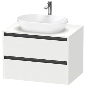 Duravit Ketho.2 Konsolenwaschtischunterbau wandhängend, 2 Auszüge, 80 cm