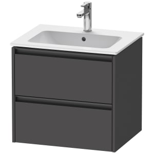 Duravit Ketho.2 Waschtischunterbau wandhängend, 2 Auszüge, 61 cm