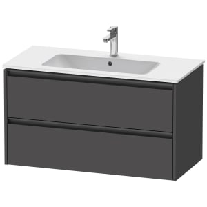 Duravit Ketho.2 Waschtischunterbau wandhängend, 2 Auszüge, 101 cm
