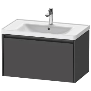 Duravit Ketho.2 Waschtischunterbau wandhängend, 1 Auszug, 78,4 cm
