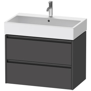Duravit Ketho.2 Waschtischunterbau wandhängend, 2 Auszüge, 78,4 cm