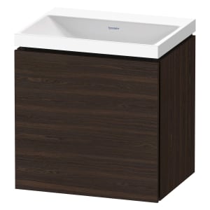 Duravit L-Cube c-shaped Möbelset mit Waschtisch ohne Hahnloch und Unterbau mit 1 Tür links, 45 x 48 cm
