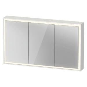 Duravit L-Cube Spiegelschrank 120 x 70 cm, 3 Türen, Steckdose: LKZ 1 (F), mit Waschplatzbeleuchtung