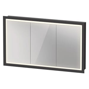 Duravit L-Cube Spiegelschrank 120 x 70 cm, 3 Türen, Steckdose: LKZ 1 (F), Wandeinbau