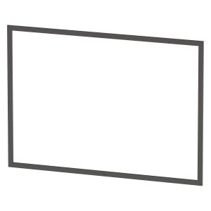 Duravit L-Cube Einbaurahmen 105,1 x 75,1 cm mit integrierter Touch-LED