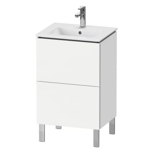 Duravit L-Cube Waschtischunterbau stehend Compact mit 2 Auszügen 52 x 70,4 cm