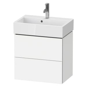 Duravit L-Cube Waschtischunterbau wandhängend Compact mit 2 Auszügen 58,4 x 39,1 cm