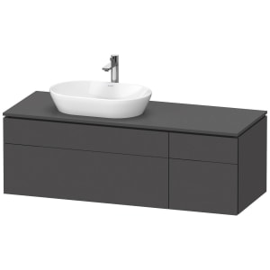 Duravit L-Cube Konsolenwaschtischunterbau mit 4 Auszügen, 142 x 55 cm, für Waschtisch links