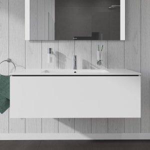 Duravit L-Cube Waschtischunterbau wandhängend mit 1 Auszug, 122 x 48,1 cm