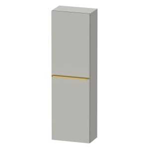 Duravit D-Neo Halbhochschrank 40 x 132 cm, 1 Tür Anschlag links, Griff gold poliert