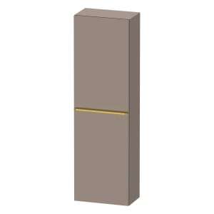 Duravit D-Neo Halbhochschrank 40 x 132 cm, 1 Tür Anschlag links, Griff gold poliert
