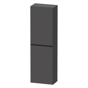 Duravit D-Neo Halbhochschrank 40 x 132 cm, 1 Tür Anschlag links, Griff diamantschwarz