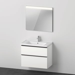 Duravit D-Neo Möbelset mit eckigem Spiegel 80 cm