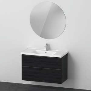 Duravit D-Neo Möbelset mit runden Spiegel 100,5 cm