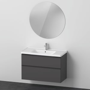 Duravit D-Neo Möbelset mit runden Spiegel 100,5 cm