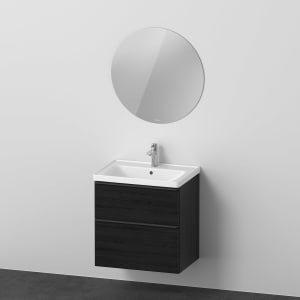 Duravit D-Neo Möbelset mit runden Spiegel 65 cm