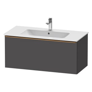Duravit D-Neo Waschtischunterbau 101 x 44 cm, 1 Auszug, Griff bronze gebürstet