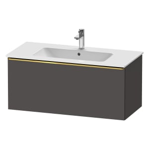 Duravit D-Neo Waschtischunterbau 101 x 44 cm, 1 Auszug, Griff gold poliert