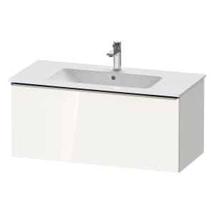 Duravit D-Neo Waschtischunterbau 101 x 44 cm, 1 Auszug, Griff edelstahl gebürstet