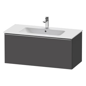 Duravit D-Neo Waschtischunterbau 101 x 44 cm, 1 Auszug, Griff edelstahl gebürstet
