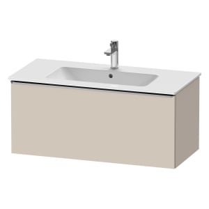Duravit D-Neo Waschtischunterbau 101 x 44 cm, 1 Auszug, Griff edelstahl gebürstet