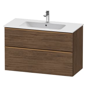 Duravit D-Neo Waschtischunterbau 101 x 62,5 cm, 2 Auszüge, Griff bronze gebürstet