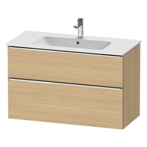 Duravit D-Neo Waschtischunterbau 101 x 62,5 cm, 2 Auszüge, Griff chrom
