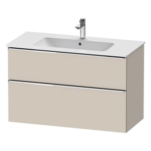 Duravit D-Neo Waschtischunterbau 101 x 62,5 cm, 2 Auszüge, Griff chrom