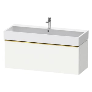 Duravit D-Neo Waschtischunterbau 118,4 x 44 cm, 1 Auszug, Griff gold poliert