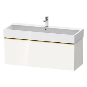 Duravit D-Neo Waschtischunterbau 118,4 x 44 cm, 1 Auszug, Griff gold poliert