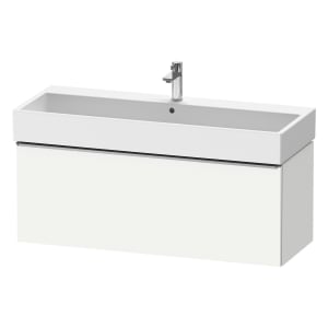 Duravit D-Neo Waschtischunterbau 118,4 x 44 cm, 1 Auszug, Griff edelstahl gebürstet
