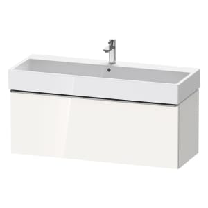 Duravit D-Neo Waschtischunterbau 118,4 x 44 cm, 1 Auszug, Griff edelstahl gebürstet