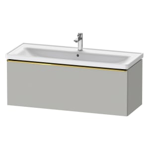 Duravit D-Neo Waschtischunterbau 118,4 x 44 cm, 1 Auszug, Griff gold poliert