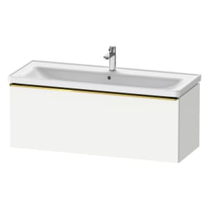 Duravit D-Neo Waschtischunterbau 118,4 x 44 cm, 1 Auszug, Griff gold poliert