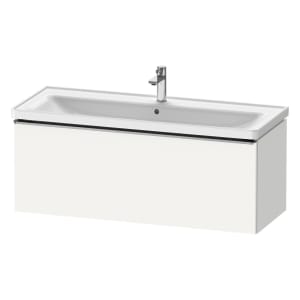 Duravit D-Neo Waschtischunterbau 118,4 x 44 cm, 1 Auszug, Griff edelstahl gebürstet